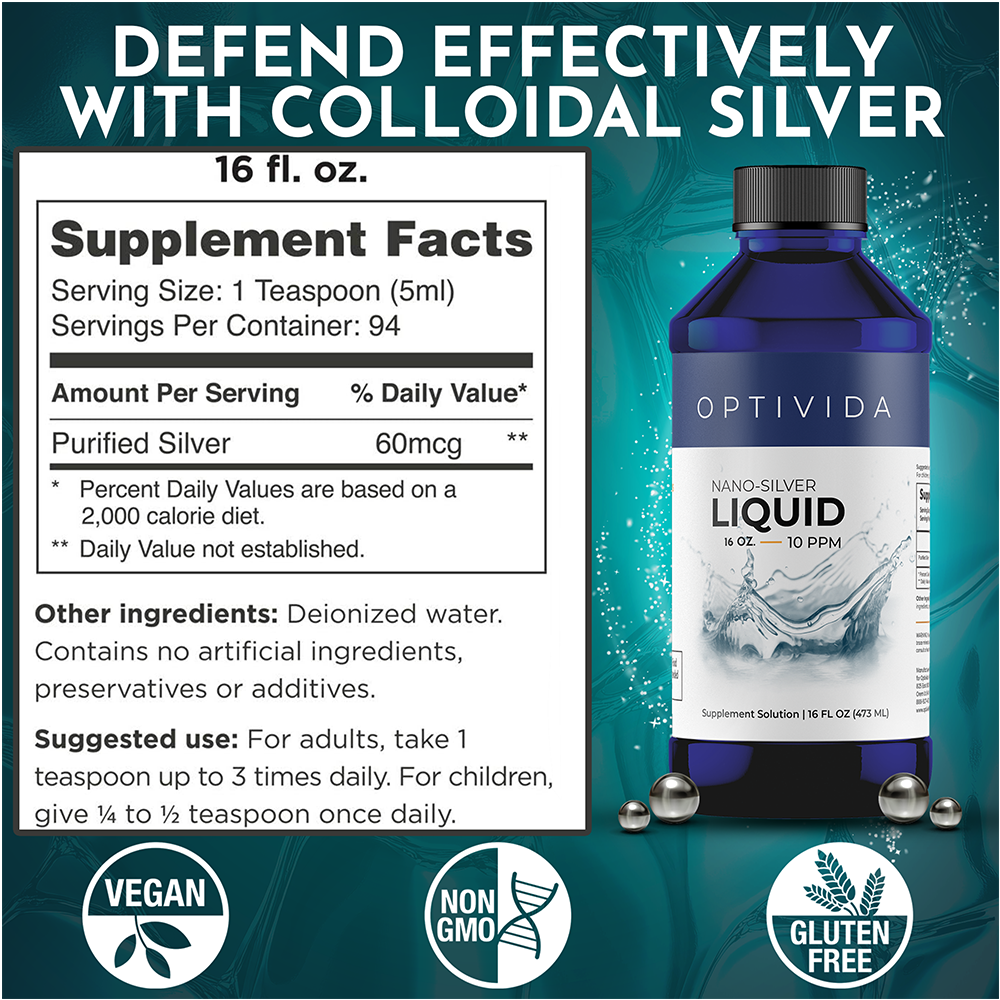 Silver Liquid - 16 oz. - 10ppm